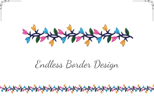 Delicate Floral Border