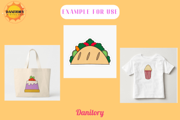 Food Diary Font PNG with transparent background - Preview 3