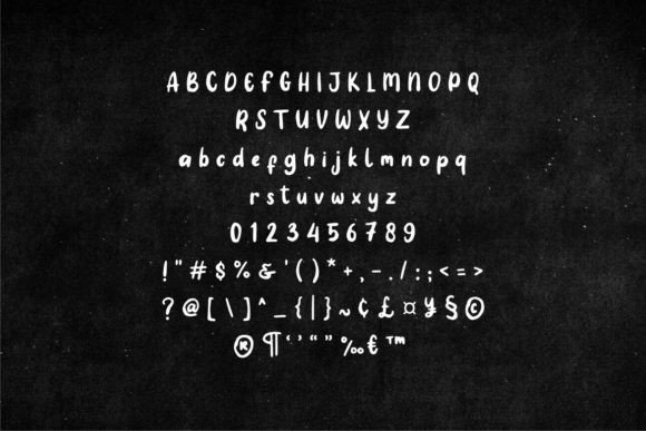 Fry Hand Font PNG with transparent background - Preview 3