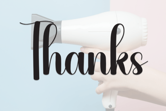 Hairdryer Font - Preview 6