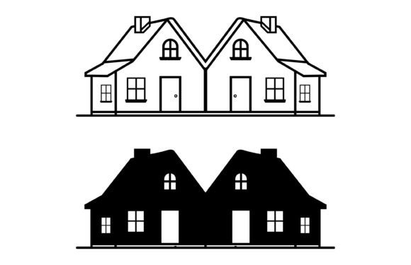 House Icon Outline Vector Silhouette Graphic Icons By Gfx_Expert_Team
