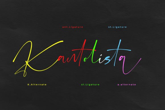 Kantolista Font font preview - 3