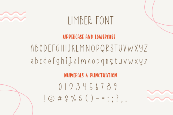 Limber Font PNG with transparent background - Preview 6