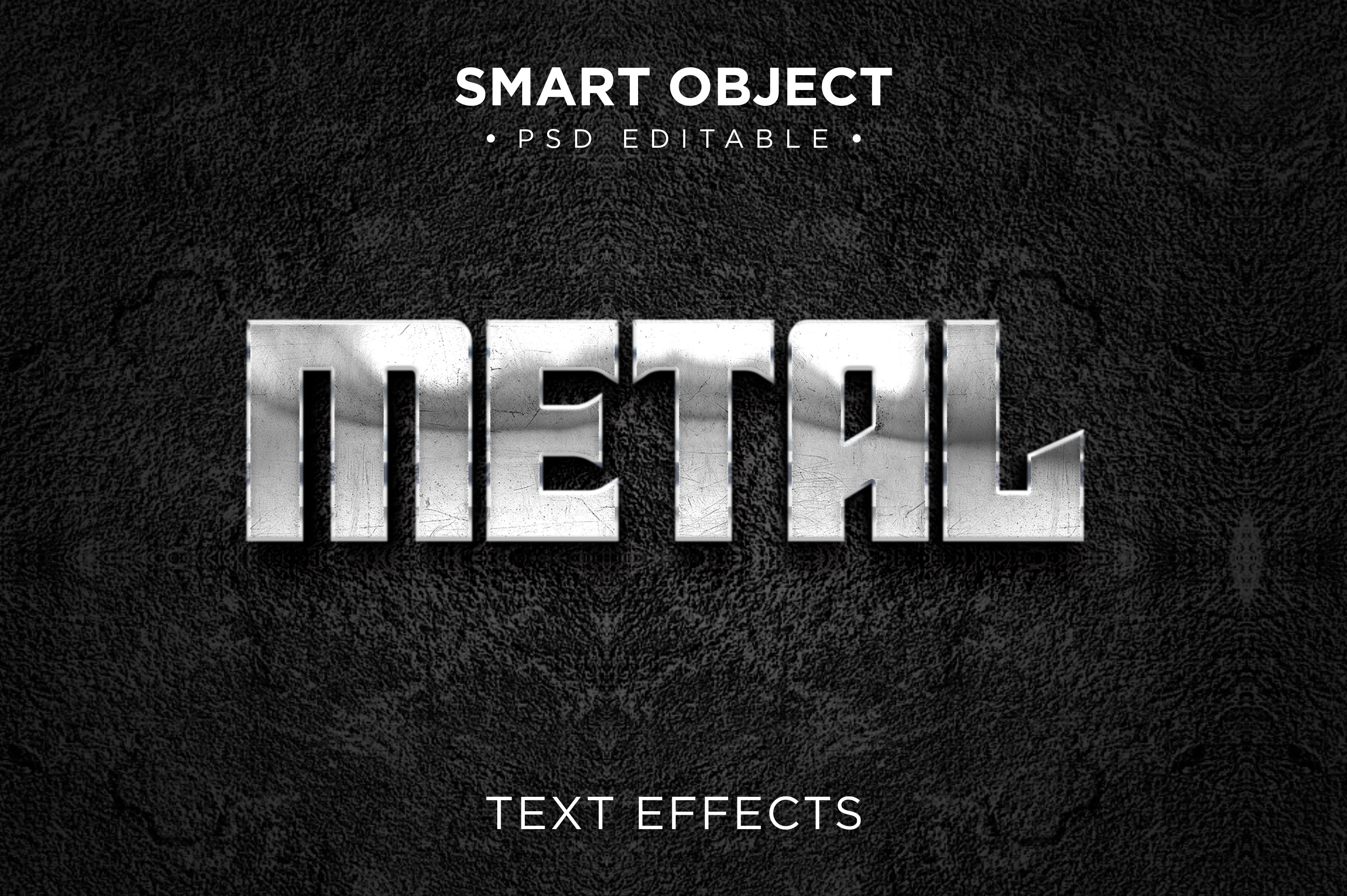 Metal Silver Text Metal Silver Text Effect Graphic by As_Project01 · Creative Fabrica