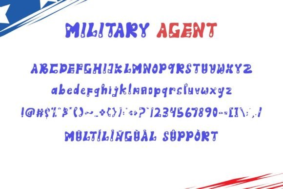 Military Agent Font PNG with transparent background - Preview 5