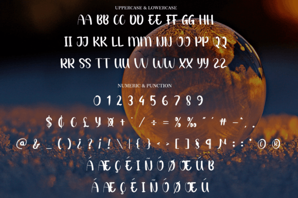 Snow Bubbles Font PNG with transparent background - Preview 5