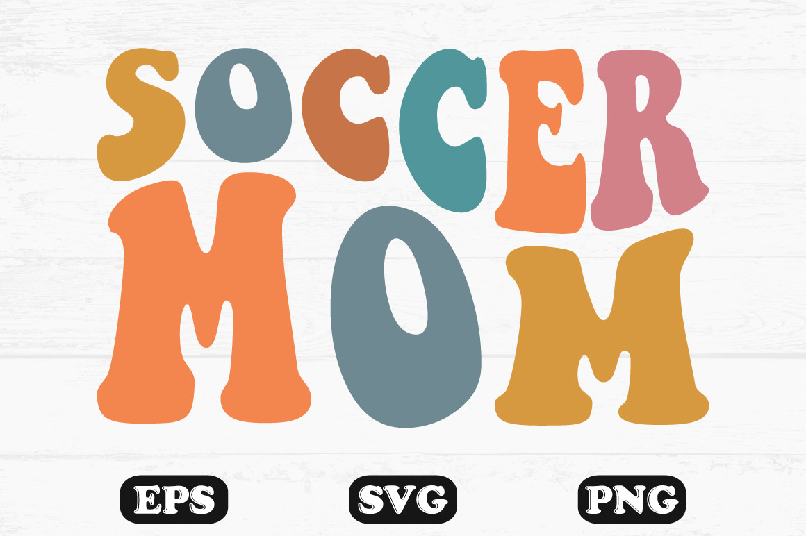 Soccer Mom Retro Wavy Svg PNG Designs Graphic by hosneara 4767 ...