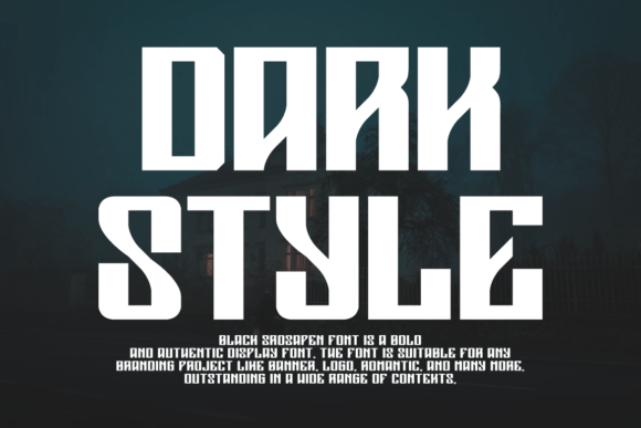 Black Srosapen Font PNG with transparent background - Preview 2