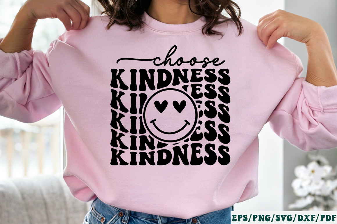 Choose Kindness Retro SVG Graphic by Designer302 · Creative Fabrica