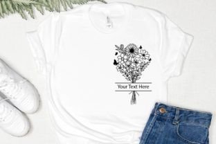 Floral Svg Bouquet Flower Svg Monogram Graphic by Tadashop Design ...
