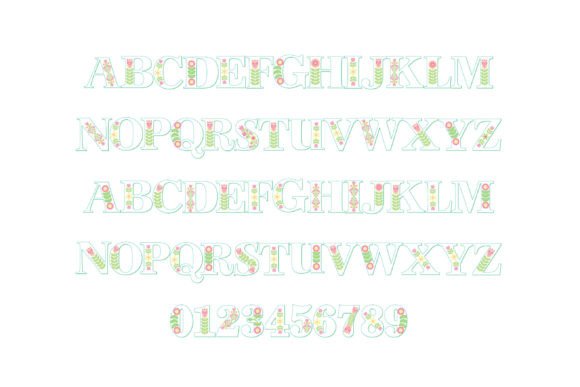 Folksy Spring Font PNG with transparent background - Preview 1