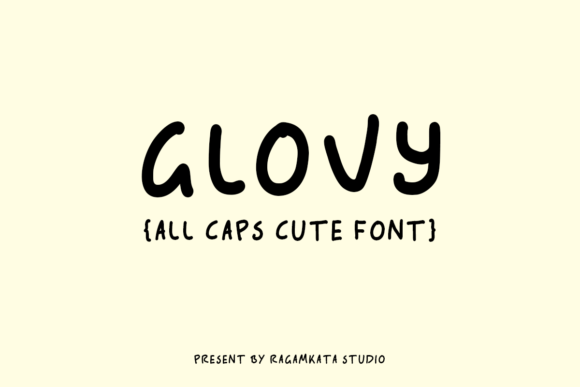 Glovy Script & Handwritten Font By RagamKata Studio