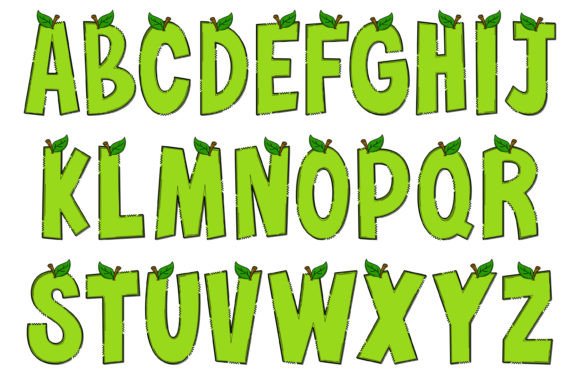Green Apple Font - Preview 1