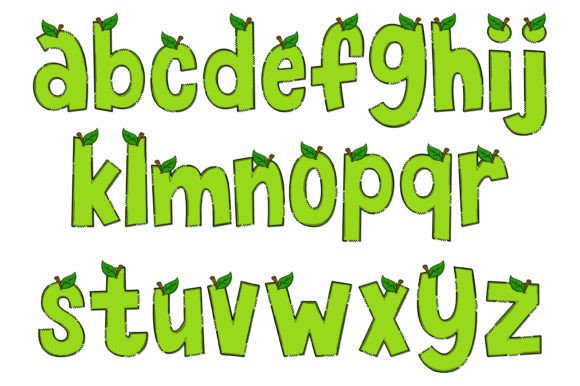 Green Apple Font - Preview 2