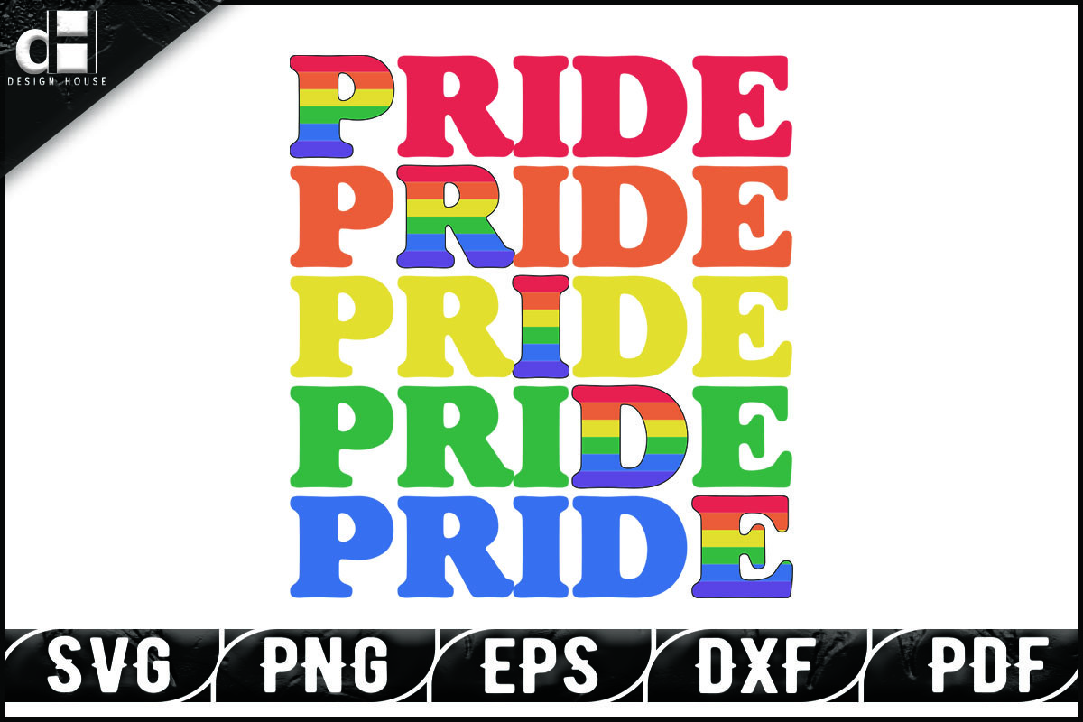 LGBTQ Pride Month Colors SVG Design Graphic by designhouse · Creative ...