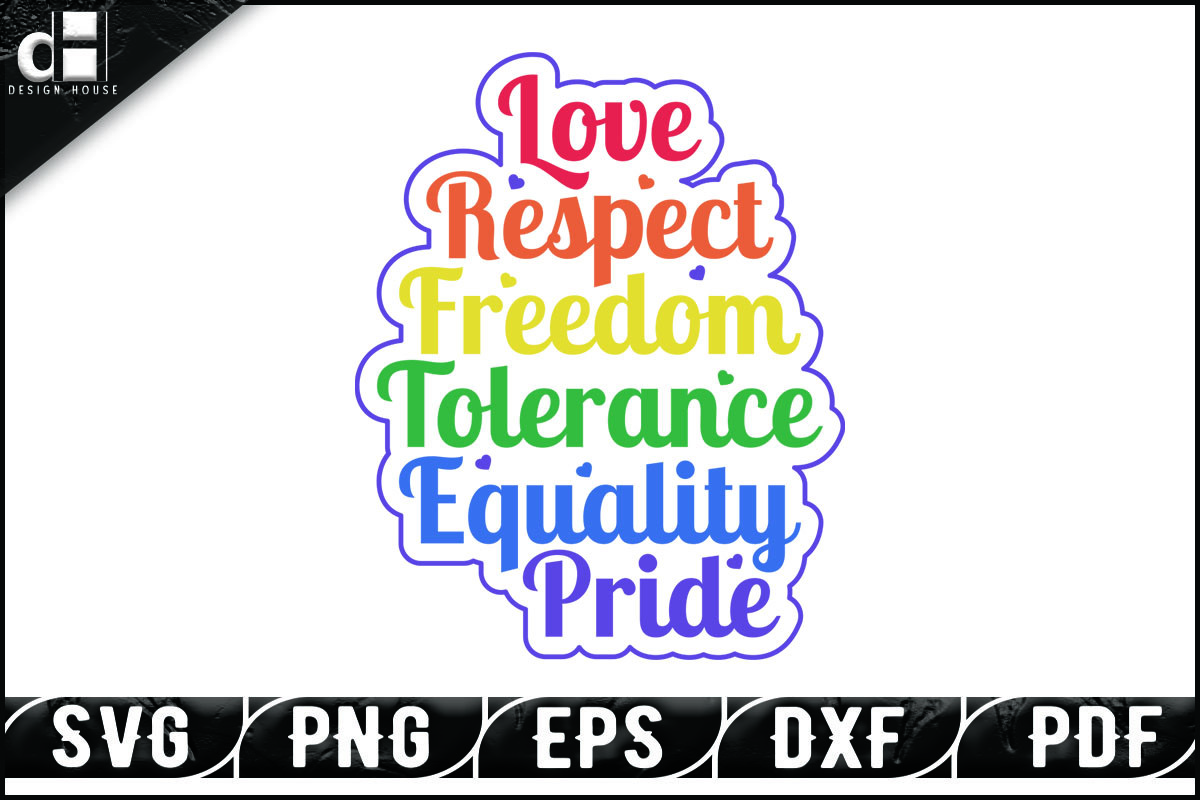 LGBTQ Pride Month Quote SVG Design Graphic by designhouse · Creative ...