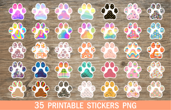 Paw Stickers Png Dog Stickers Printable