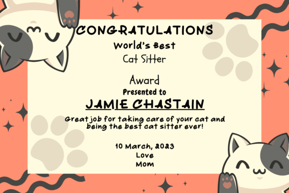 Pawsome Font PNG with transparent background - Preview 1