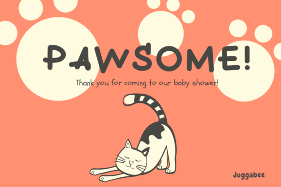 Pawsome Font PNG with transparent background - Preview 3