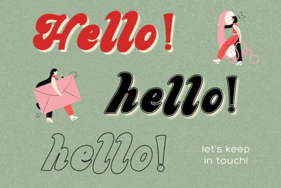 Retrora Font PNG with transparent background - Preview 5