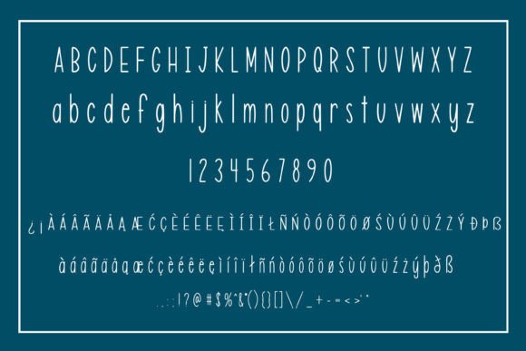 Simply Slim Font PNG with transparent background - Preview 1