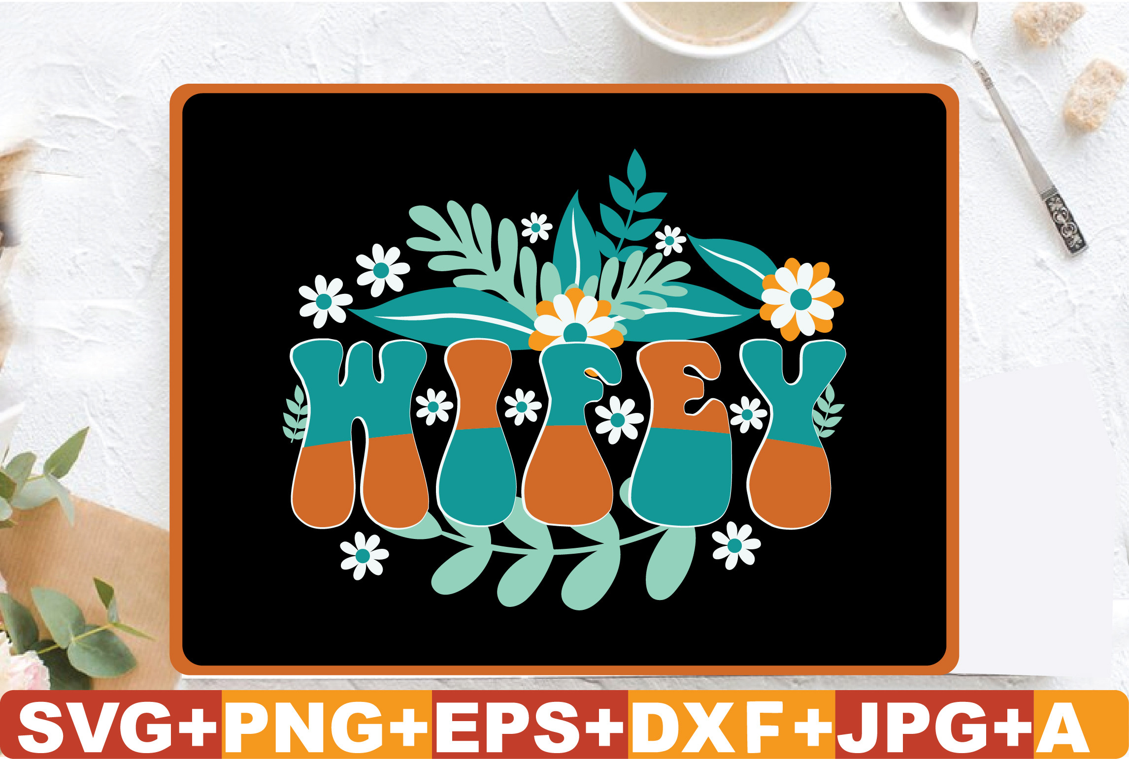Wifey, Retro Wifey Graphic by T-SHIRTBUNDLE · Creative Fabrica