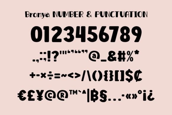 Bronya Font - Preview 4