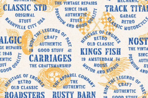 Brother Garage Font PNG with transparent background - Preview 1
