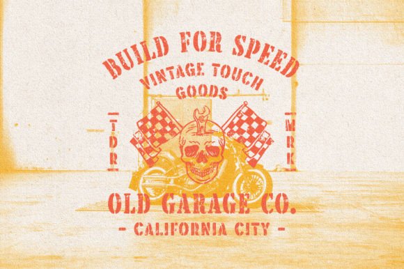 Brother Garage Font PNG with transparent background - Preview 3