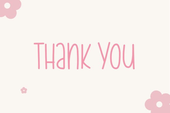 Cutie Flower Letter Font - Preview 6