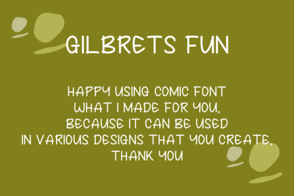 Gilbretsfun Font - Preview 1