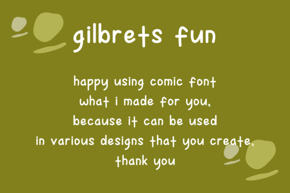 Gilbretsfun Font - Preview 3