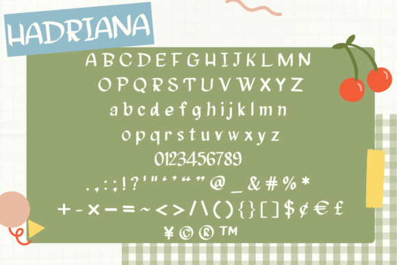 Hadriana Font - Preview 1