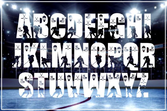 Hockey Font - Preview 1