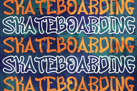 Jump Style Graffiti Font PNG with transparent background - Preview 2