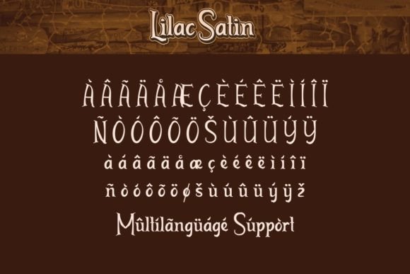 Lilac Satin Font PNG with transparent background - Preview 6