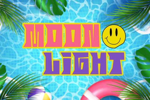 Moon Surfer Font PNG with transparent background - Preview 1