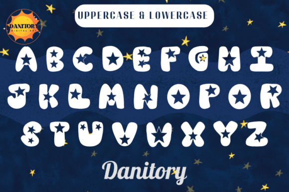 My Stars Font PNG with transparent background - Preview 1