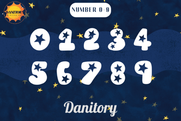 My Stars Font PNG with transparent background - Preview 2