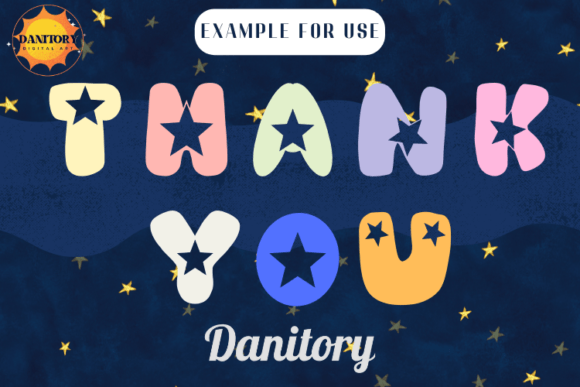 My Stars Font PNG with transparent background - Preview 5