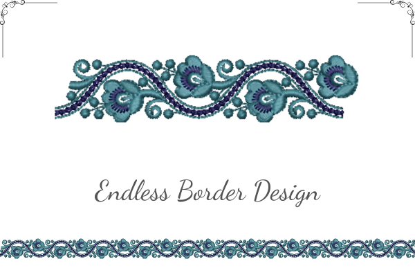 Rose Flower Border