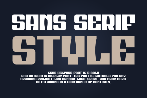 Sena Nespora Font PNG with transparent background - Preview 2