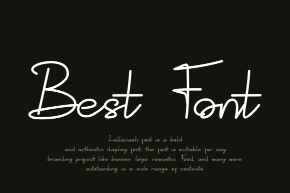 Lellacash Font PNG with transparent background - Preview 2