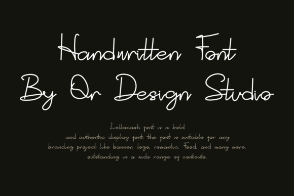 Lellacash Font PNG with transparent background - Preview 3