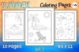 Summer Coloring Page for Kids Vol - 03 Graphic by Sei Ripan · Creative ...