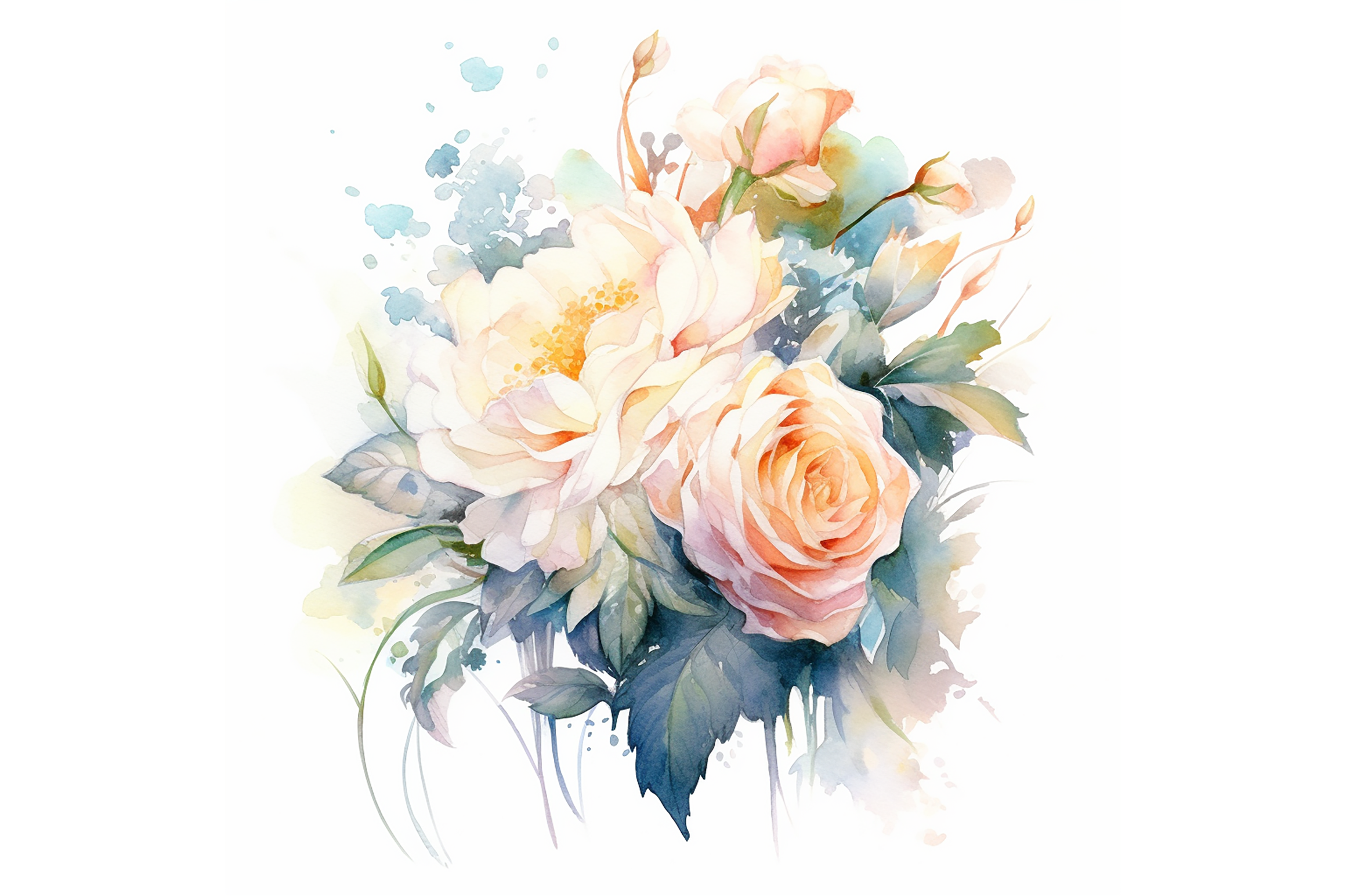 Watercolor Wedding Bouquet Graphic by Mineart · Creative Fabrica