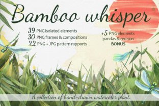 Bamboo & Pandas Watercolor Clip Art Graphic by Natasha Chu · Creative ...