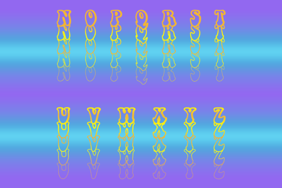 Far out Font Font PNG with transparent background - Preview 2