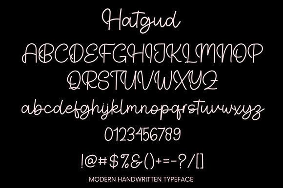 Hatgud Font - Preview 4