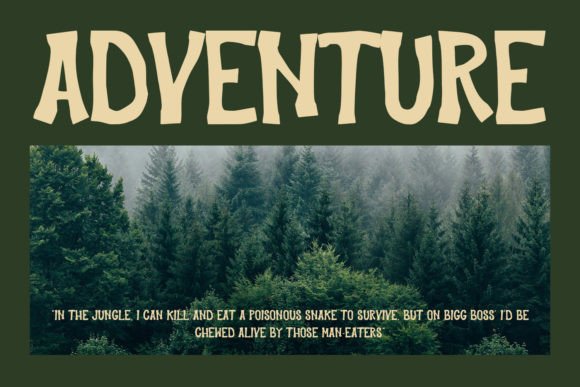 Jungle Hype Font PNG with transparent background - Preview 4